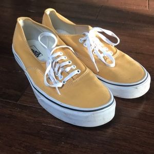 Vans yellow/gold authentic